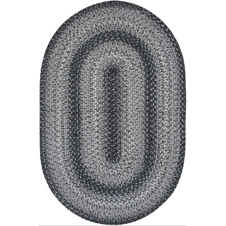 Ebern Designs Ottaviana Handmade Hand Braided Gray Rug Wayfair